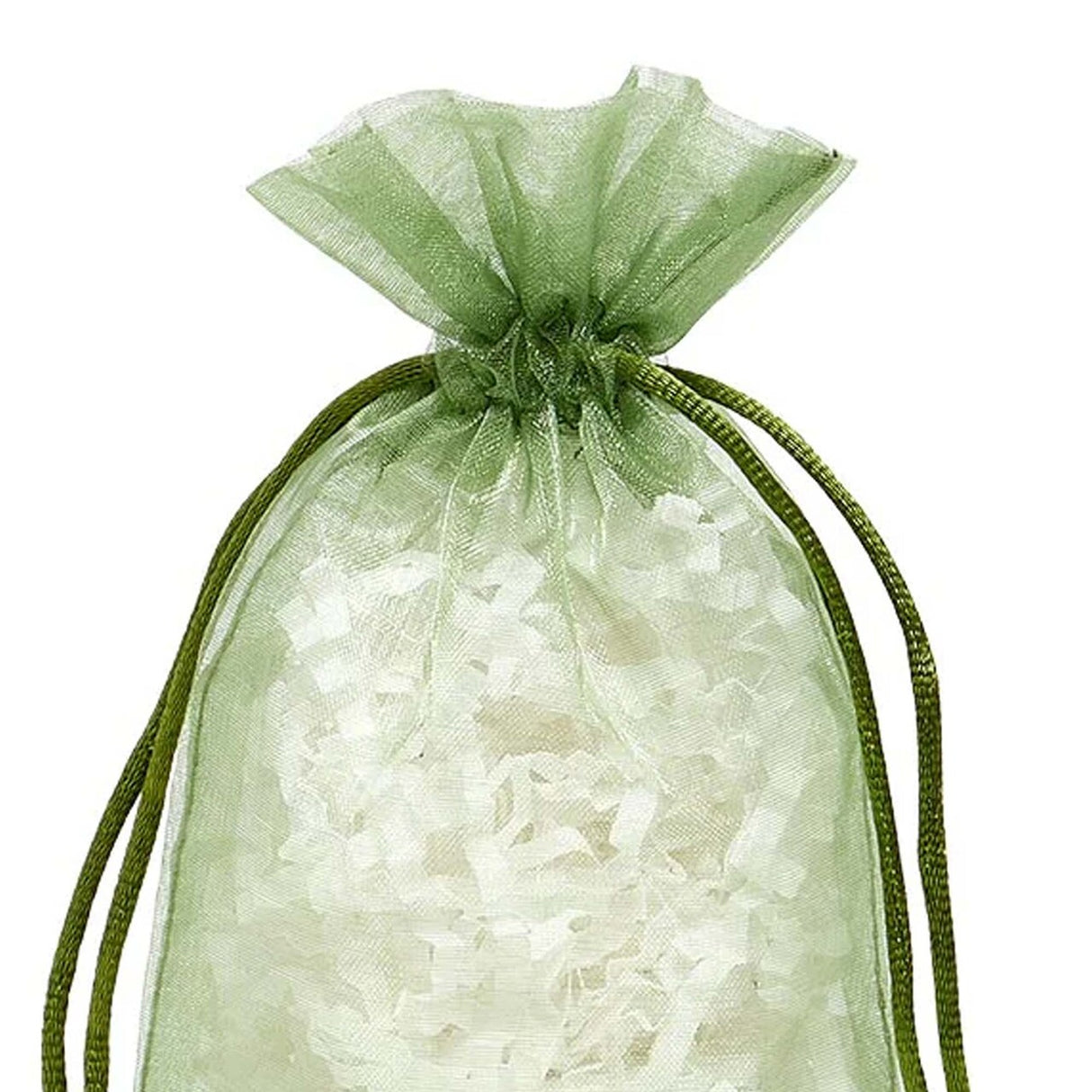 Flat Bottom Organza Bags 3 1/2''x1''x5 1/2'' for Small Business Packaging