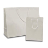 Chic Packaging with 8'' x 4'' x 10'' Glossy Paper Euro Totes