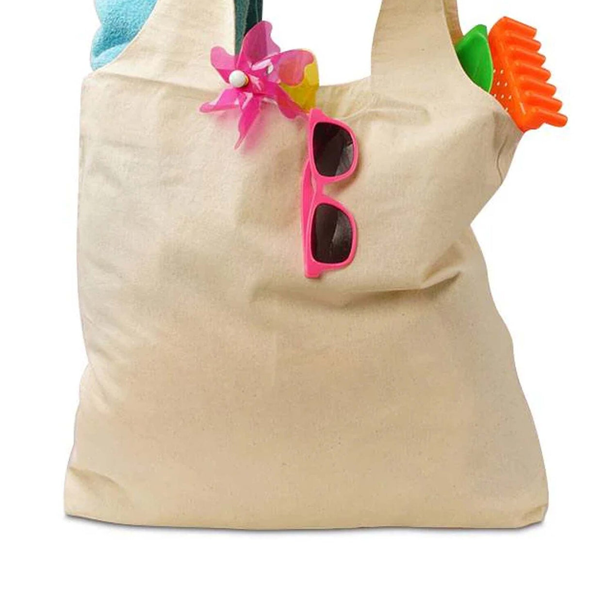 Natural Cotton Tote Bag 18'' x 2'' x 17'' Durable Design