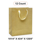 10 1/4'' x 4 3/4'' x 12 5/8'' Glitter Grain Totes for Retail and Gift Displays