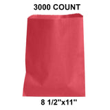 Vibrant Colored Paper Bags Compact 8 1/2" x 11"