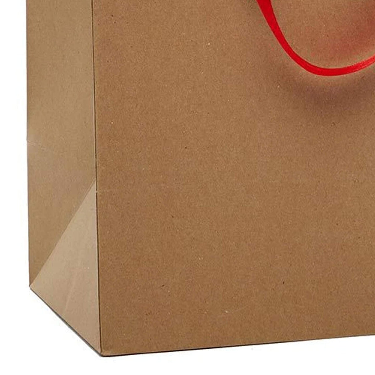 Kraft Euro Tote 13" x 5" x 9" with Satin Ribbon Handles