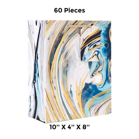 Vibrant Patterned Gift Bags 10" x 4" x 8"