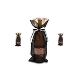 Stylish Bow Tie Organza Wine Bag 6" x 14"