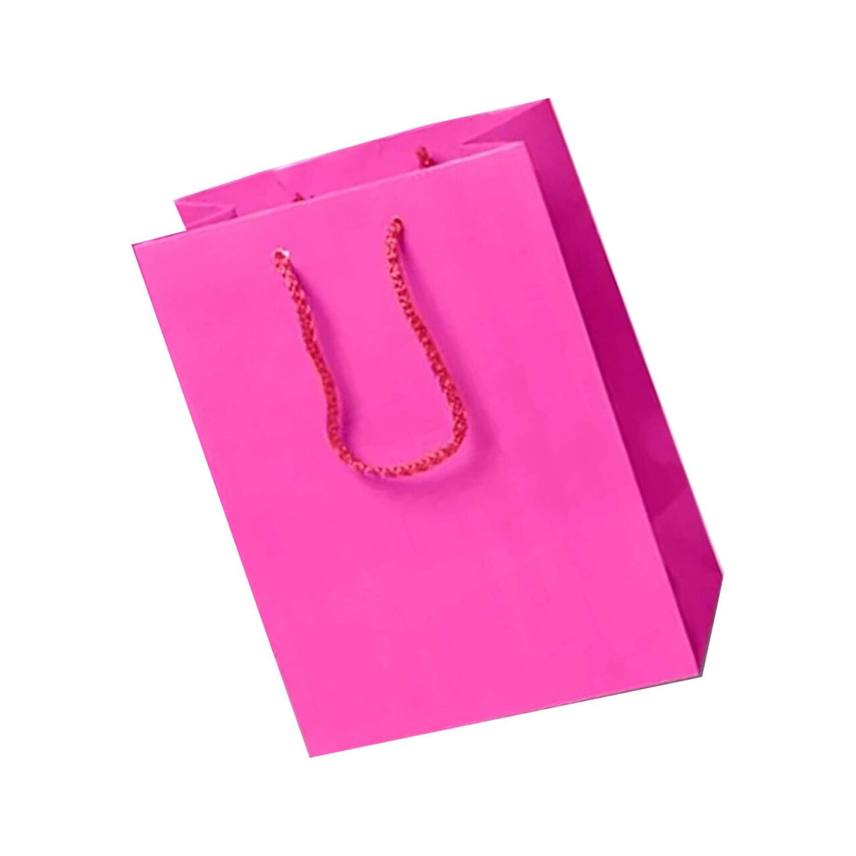 Chic Mini Glossy Paper Totes 6 1/4'' x 3 1/2'' x 8 1/2'' for Elegant Use
