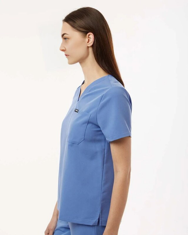 Jaanuu® Women's Rhena Essential 1 Pocket Scrub V-Neck Top