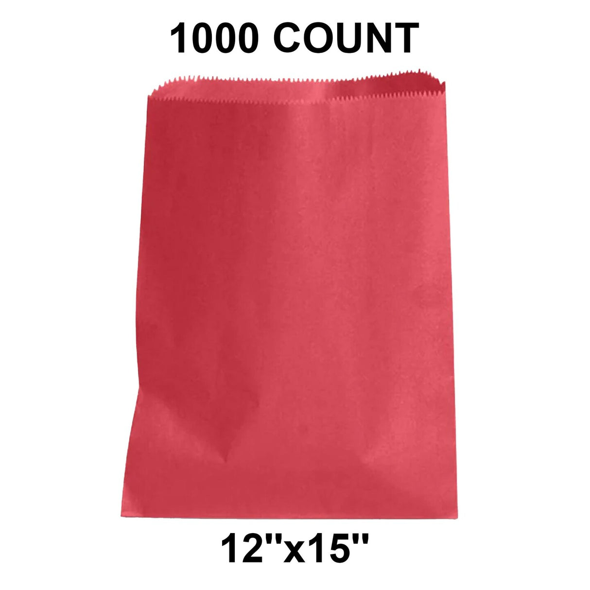 Spacious Colored Paper Bags 12" x 15"