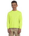 JERZEES® Dri-Power Youth Poly Cotton Long Sleeve Crewneck T-Shirt