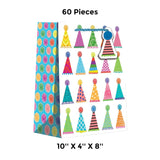 Versatile Patterned Gift Bags 10" X 4" X 8"
