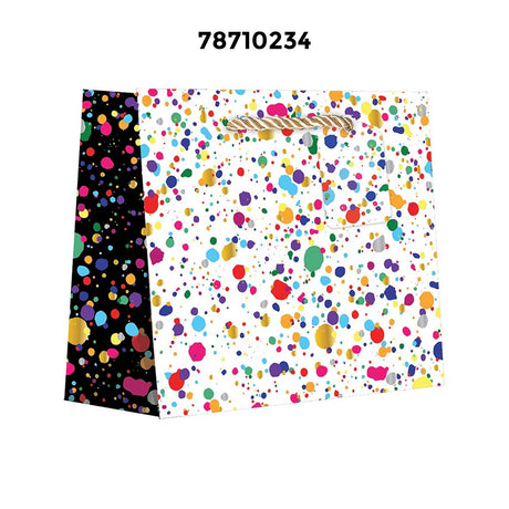 Patterned Gift Bags 10" X 5" X 12 1/2" Attractive Eco Packaging Solution