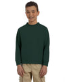 JERZEES® Dri-Power Youth Poly Cotton Long Sleeve Crewneck T-Shirt