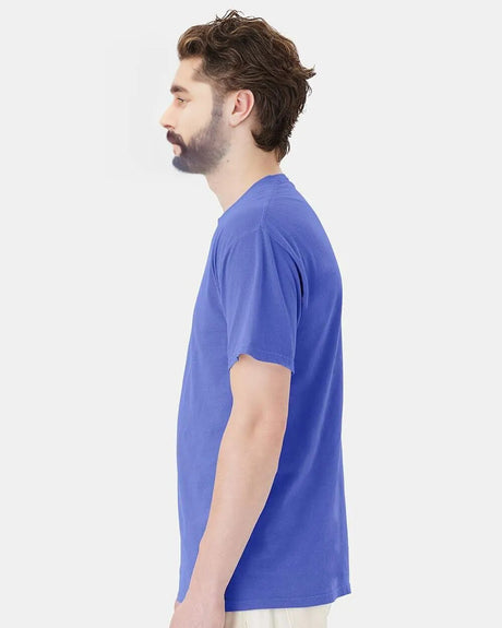 ComfortWash Hanes garment-dyed cotton crewneck pocket T-shirt