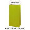 Colored Paper Packaging Bags 4 5/8'' x 2 3/8'' x 8 3/16''
