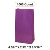 Colored Paper Bags 4 5/8'' x 2 3/8'' x 8 3/16'' Sealing Bags