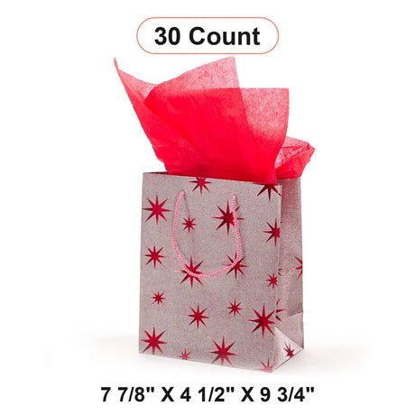 Metallic Star Tote 7.88" x 4.5" x 9.75"