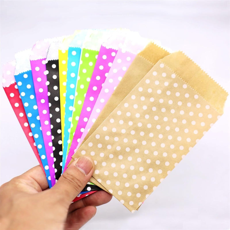 Roomy Small Dots Bags Ideal for Gifting 6 3/8" x 8 1/2"