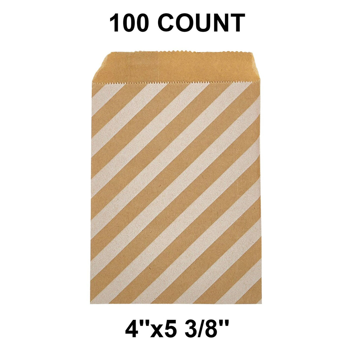 Essential White Paper Merchandise Bags 4" x 5 3/8"