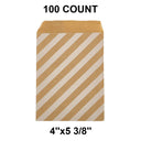 Essential White Paper Merchandise Bags 4" x 5 3/8"