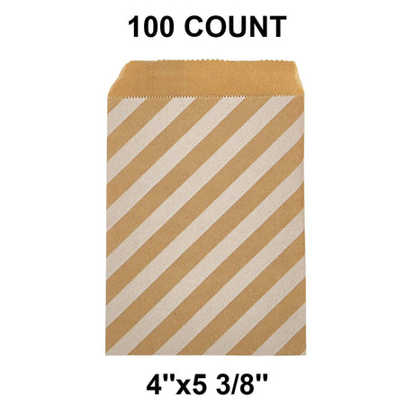 Essential White Paper Merchandise Bags 4" x 5 3/8"