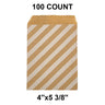 Essential White Paper Merchandise Bags 4" x 5 3/8"