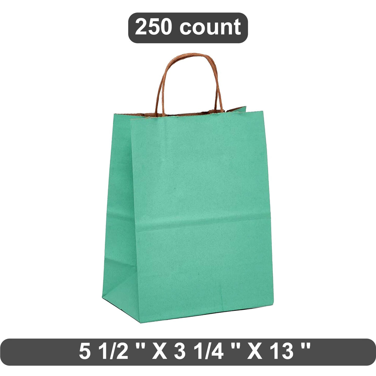High-Quality Kraft Tinted Paper Bag 5.5" x 3.25" x 13"