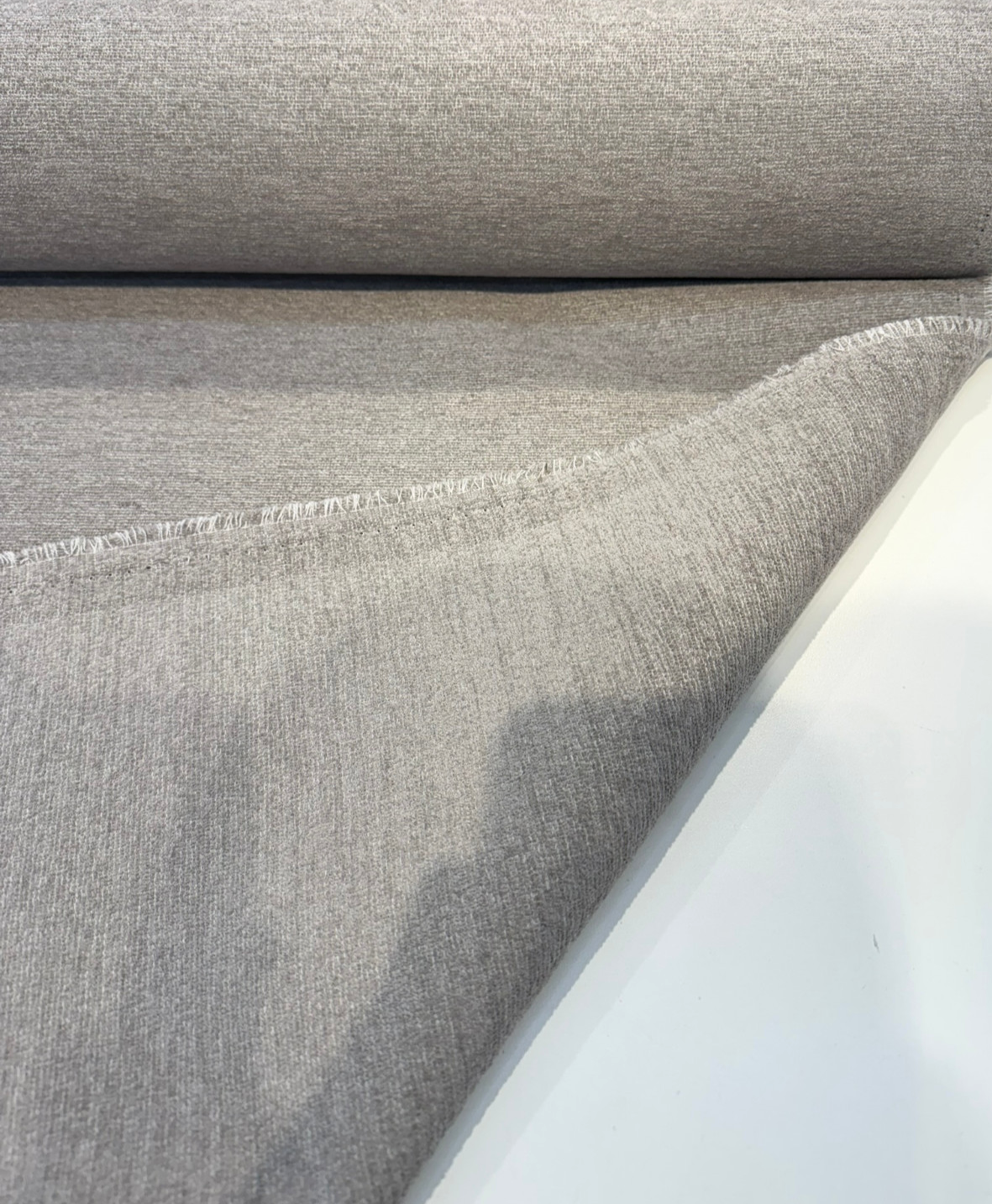 Sunbrella Loft Chenille Fabric - Gray Fog, Loft Pattern, 56" Width (1 Yard)