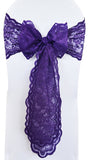 Lace Chair Sash Sample 9x108 Regency Purple