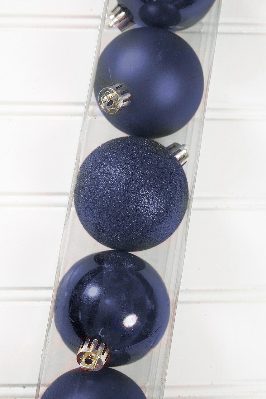 10pc Shatterproof Ornament Box - Night Blue