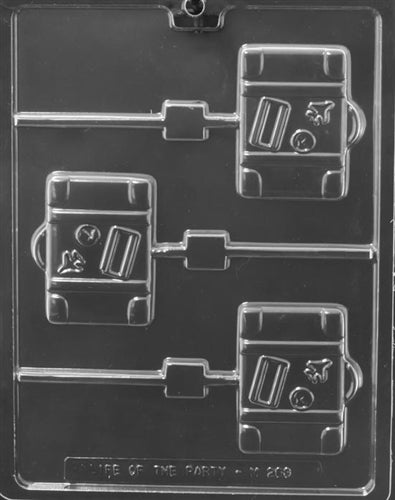 Suitcase Lolly Chocolate Mold - LPM263