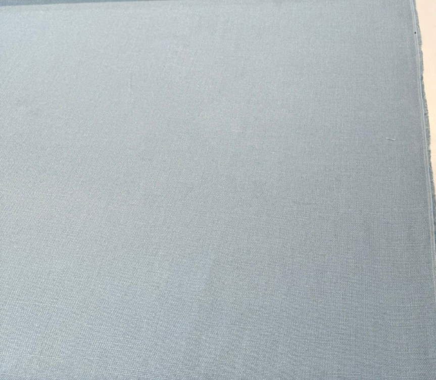 Libeco Belgian Tailored Linen Sanfor Airo Blue Slate Linen Fabric - Blue Slate, 54-56" Width (1 Yard)