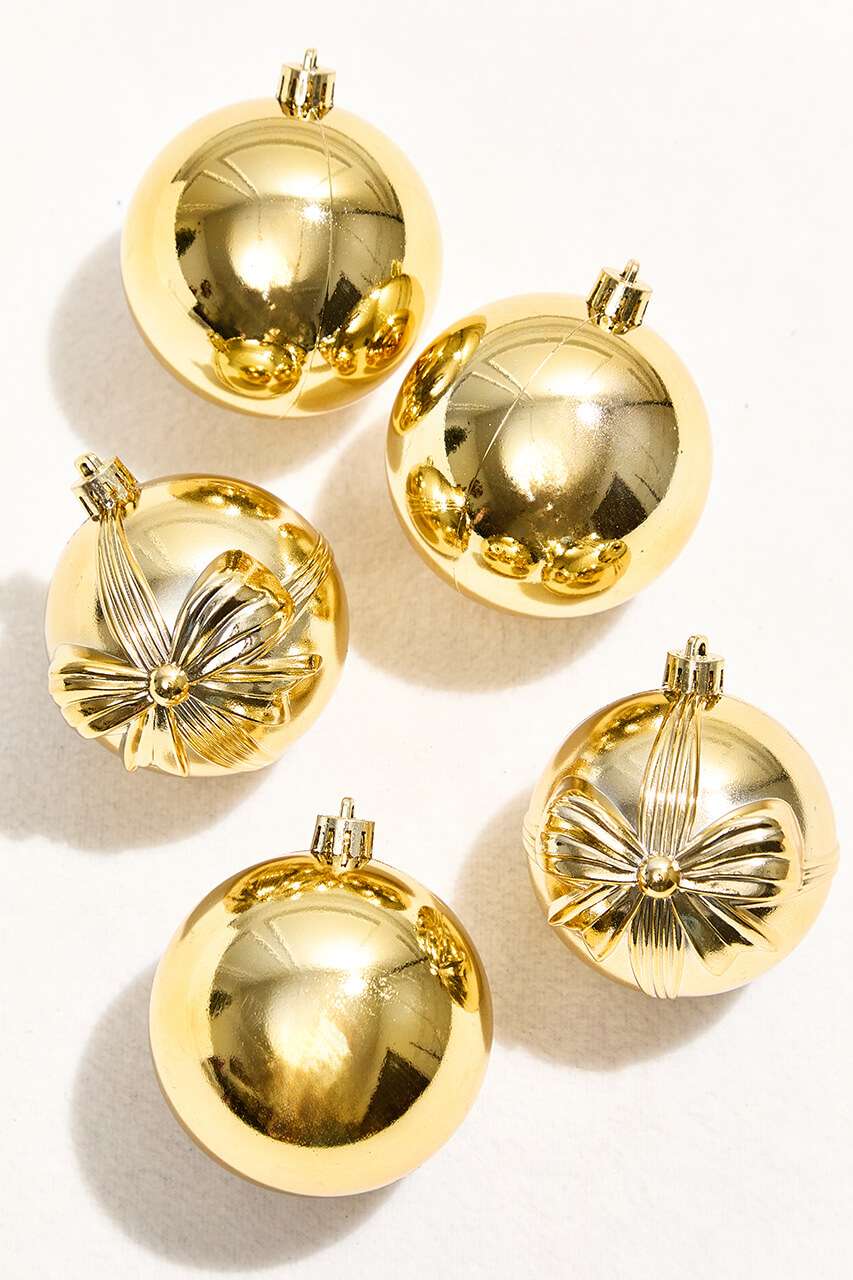 3" Assorted Tube - Shiny Gold