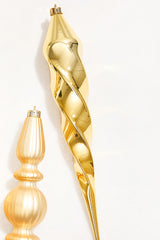 12" Gold Finial Boxed - Set of 4