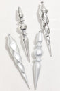 12" Silver Finial Boxed - Set of 4