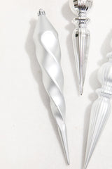 12" Silver Finial Boxed - Set of 4