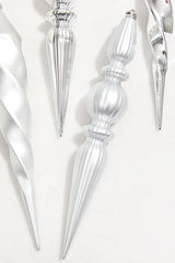 12" Silver Finial Boxed - Set of 4