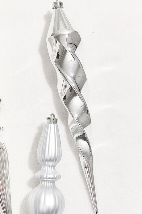 12" Silver Finial Boxed - Set of 4