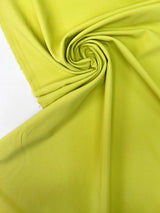 Stretch Double Weave Polyester Viscose Yellow-Green
