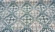 Sunbrella Merchant Lagoon Acrylic Fabric - Distressed Geometric, Lagoon Blue/Ivory, 54" Width (1 Yard)
