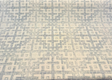 Sunbrella Merchant Mist Blue Solution-Dyed Acrylic Fabric - Distressed Geometric, Mist Blue/Ivory, 54" Width (By The Yard)