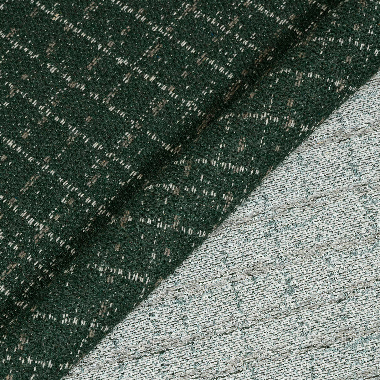 Sunbrella Harrison Glen Acrylic Fabric - Green Chenille Tweed, 54" Width (1 Yard)
