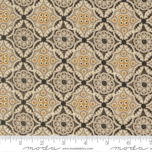 Cotton Damask Fabric Posh Onyx Noir 44/45