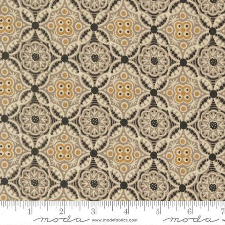 Cotton Damask Fabric Posh Onyx Noir 44/45