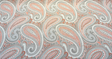 Sunbrella Royce II Coral Solution-Dyed Acrylic Fabric - Coral Paisley, 54" Width (1 Yard)
