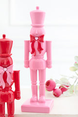 10" Nutcracker Soldier with Bow - 2 Assorted