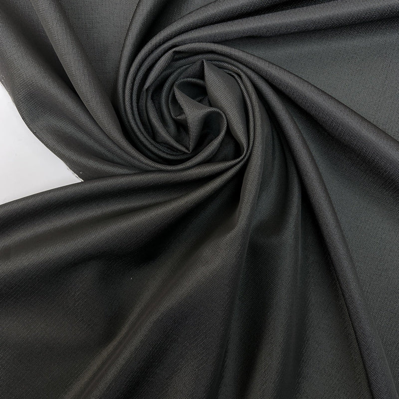 Wool Jacquard Fabric Gray Black