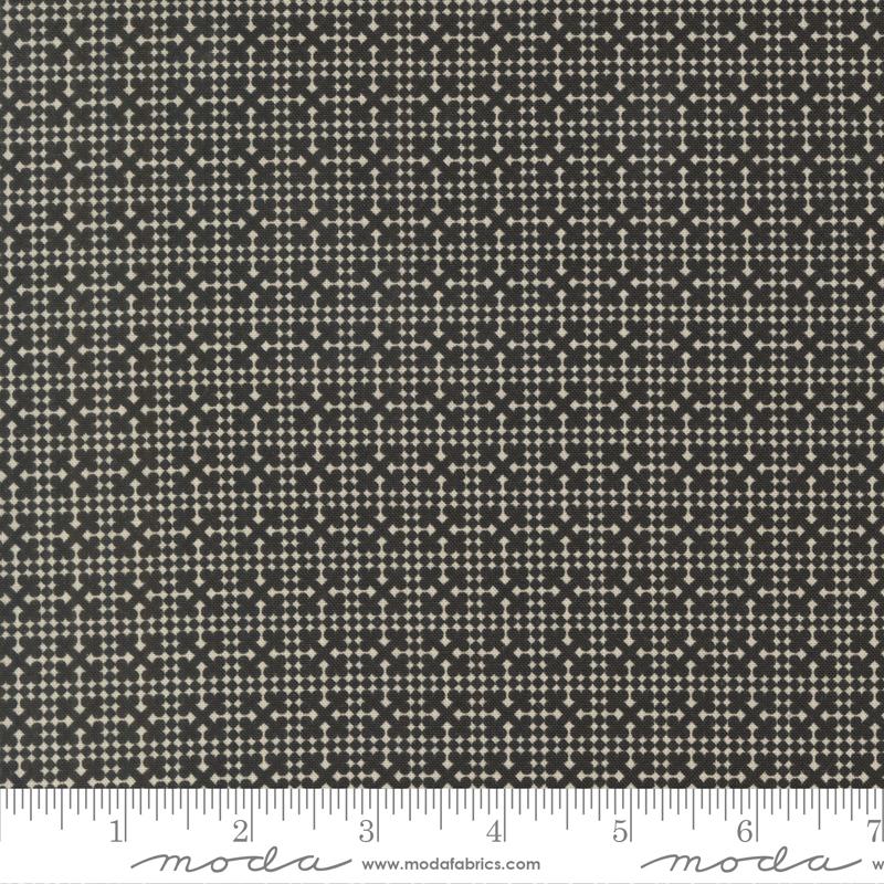 Cotton Print Posh Onyx Noir Check Fabric 44/45"