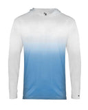 Camiseta juvenil Ombre de manga larga con capucha