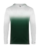 Camiseta juvenil Ombre de manga larga con capucha
