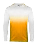 Camiseta juvenil Ombre de manga larga con capucha