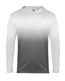Camiseta juvenil Ombre de manga larga con capucha